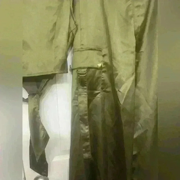KAILER Sirene Satin Pant Set (Olive) NWT size S - Picture 7 of 15
